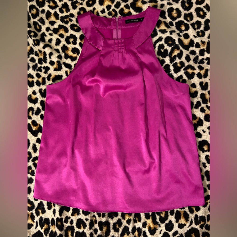 Pink, Silk, tank blouse